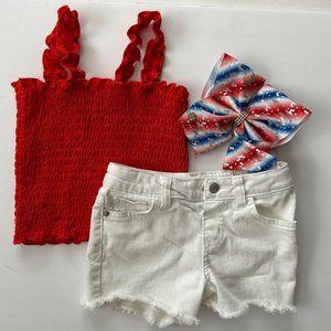 Girls 4th of July Outfit - Girls Red White and Blue Outfit - Girls Patriotic Out